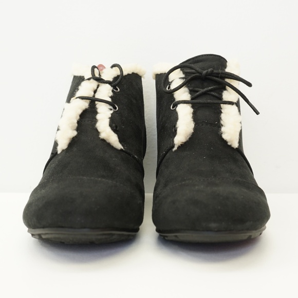 Mia Amore Lace Up Wedge Bootie 8 - Picture 3 of 8